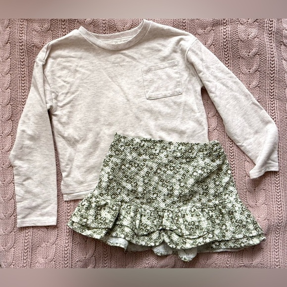 Jessica Simpson Other - 🌿 Jessica Simpson Girls Outfit Set — Size 6X (Top + Skirt)